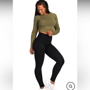 Fitjeans - 360 Light High Waisted Fitjeans - Black -
XS